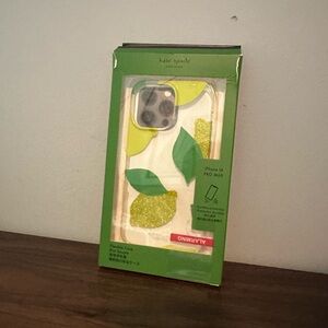 Kate Spade Green and Yellow Leaf iPhone Case